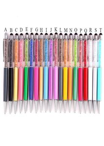 Bling Bling 2in1 Slim Crystal Diamond Stylus pen and Ink Ballpoint Pens Black Ink Crystal Pens for Capacitive Touch Screen3533027