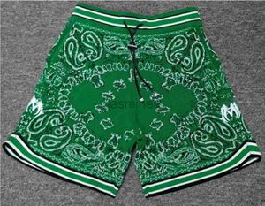 Men's Shorts moda luksus design męskie szorty projektanci swobodnie krótki zielony koszykówka kaszmirowa liter haftowy sport