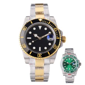 mens automatic mechanical ceramic bezel watches full stainless steel Gliding clasp wristwatches sapphire Sports Self-wind watch high quality