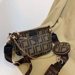 Marca 2023 bolsas femininas 3 pçs / lote sacos de ombro marca mensageiro saco com zíper moda luxurys designers sacos carteira couro c202s