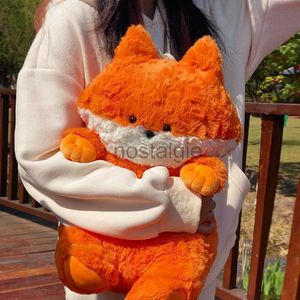 Animals Soft Kawaii Fox Plush Toy Cartoon Foxes Stuffed Animal Doll Girl Lovers Christmas Gift Cute Sofa Decor Sleep Pillows L230707 240307