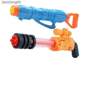 Pistola Giocattoli Giocattolo per bambini Pistola ad acqua Gatling Pistola ad acqua a doppio tubo Drift Cannone ad acqua estraibile Spruzzi da spiaggia all'aperto