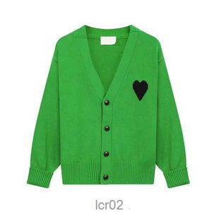 Мужские свитера Модный парижский дизайнерский свитер Amis De Coeur Macaron Love Жаккардовый кардиган для мужчин и женщинРазмер S-xlaq9q