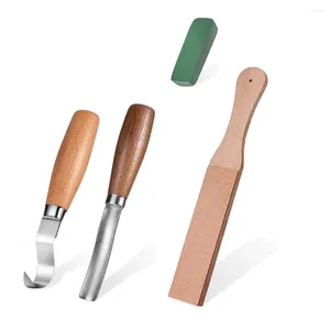 Kawałki narzędzia do rzeźbienia drewna kit łyżki noże