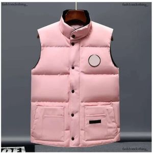 Canadas Gooses ner Vest Designer Herr Midja Winter Vests unisex Par Bodywarmer Womens Jacket ärmlös utomhus varmt tjockt utvärmning 476