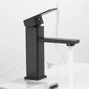 Banyo Lavabo Muslukları Havza Musluk Desk Monte Soğuk Su Karıştırıcı Maketler Kare Paslanmaz Çelik Tap