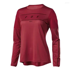 Rennjacken 2024 Damen Downhill-Shirt für Mountainbike-Sport Radfahren Off-Road-Sportbekleidung MTB-Jersey-Bluse Frauen