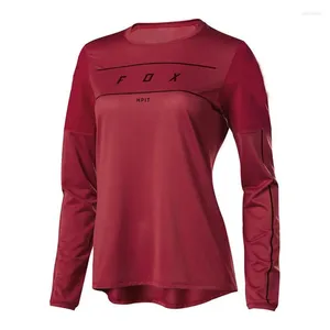 Racing Jackets 2024 Women's Downhill Shirt For Mountain Bike Sports Cycling Off-Road Sportswear Mtb Jersey Blouse Women