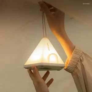 Luzes noturnas LED portátil luz de acampamento recarregável lâmpada usb tenda lanterna decorativa suprimentos ao ar livre novidade