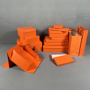 Tasarımcı Hediye Sararları Paket Kutusu H Kaşmir Eşarp Karton Gömlek Giysileri Uzun Cüzdan Hediye Kutusu Çok Boyutlar