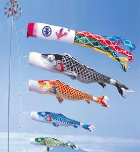 4070100 CM Japan-Stil Karpfen Windsack Flagge Windspiele Hängedekorationen Hof Koinobori Hängedekoration4871790