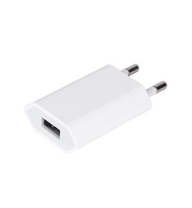 100 pz OEM Qualità 5 V 1 A 5 W USEUAU Adattatore USB Caricatore di Alimentazione CA Adattatore da muro A1385 A1400 Con scatola al dettaglio2885020