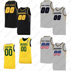 Niestandardowe NCAA Missouri Tigers College Basketball Jerseys Tamar Bates Kaleb Brown Jv Brown Butler Jesus Carralero Martin Noah Carter Sean East II Francois Grill