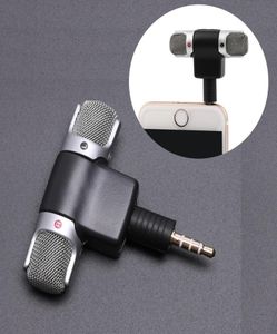 Mini 35mm Jack Microphone Stereo Mic för inspelning av vlogging mobiltelefonstudiointervjumikrofoner för smartphone iPhone Xiaom7231543
