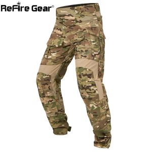 Spodnie Refire Gear Camuflage Tactical Pants Autumn żołnierze Walka Airsoft Army Pants Military Pants Elastic Cargo Casual Spit Prace Spodni