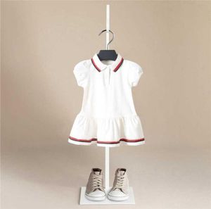 Baby Girl Dress Summer Cotton Pullover Toddler Kid Baby Girl Short Sleeve Clothes Sport Dress Blus Tennisklänningar 15 år Q0715413152