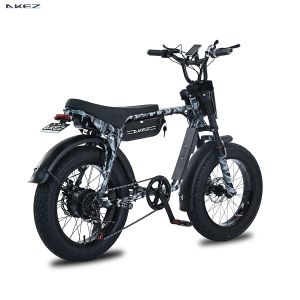 20 tum 2024 Electric Bike for Women 750W Electric Bicycle Fatbike med 18Ah litiumbatteriets väg strandmotorcykel för man