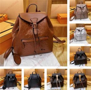 Designer-Tasche Rucksack MONTSOURIS Schultaschen Rucksack Handtasche Frauen lvsbackpacks Qualitätsleder Prägung Schwarzer Rucksack Schulranzen Geldbörse Schulter dhgate Sacoche