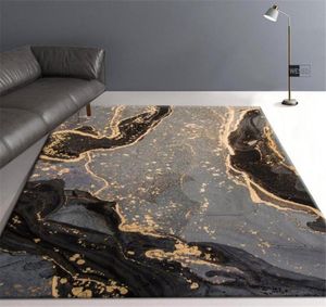 Tapetes cinza preto estilo chinês tapete sala de estar pintura abstrata quarto sofá cabeceira tapete cozinha7783510