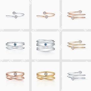 Designer de moda popular anel de ouro 18K anel de diamante