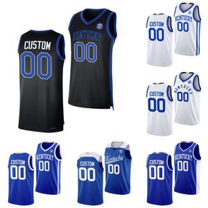 Niestandardowe NCAA Kentucky Wildcats College Basketball Jerseys Walker Horn Zvonimir Ivisic Tre Mitchell Ugonna Onyenso Antonio Reeves Reed Sheppard Adou Thiero