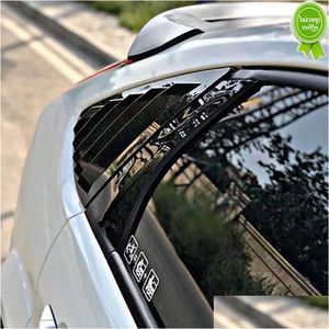 Other Interior Accessories New For Ford Focus Mk2 2005-2013 Hatchback 4D Carbon Fiber Car Rear Window Blinds Side Tuyere Louvers Vent Dhmkx