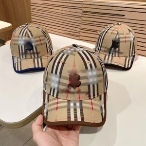 Designer baseball cap casquette striped printed brand adjustable fashion city walk street beach party hats sports simple.