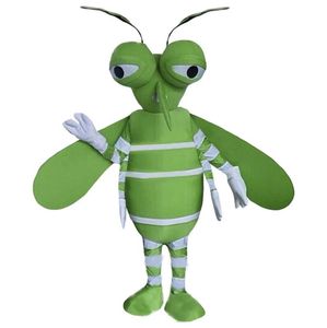 2024 profissional verde mosquito mascote traje festa de aniversário anime tema fantasia vestido traje halloween personagem roupas terno