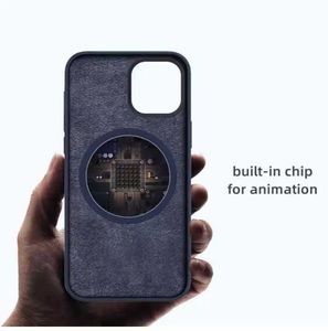 silicone Liquid Magnetic Phone Case for iPhone 15 Pro Max 14 Plus Compatible with Mag Cases and retail package Pop-up animation