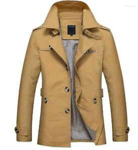 Men039s Trench Cappotto coreano Cappotto Khaki Nero Plus Taglia XXXL XXXXL 5XL Stile britannico Slim Fit Cappotto lungo Uomo Primavera 2022 Uomo 4128754