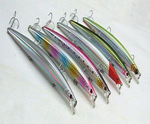 145 cm 20G Sea Fishing Bake Gra China Hook Minnow Bait Smukły kształt Przynęta Plastikowa przynęta