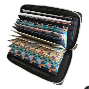 Blocos de notas Atacado Notepads Dinheiro Orçamento Envelope Sistema de Carteira para Mulheres12 Folhas Envelopes Binder Nota Ing e Economizando Dinheiro 230408 Dr Dh342