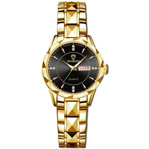 Binbang Watch Nowy moda męska zegarek Waterproof Waterproof Wodowinowy Tungsten Kalendarz Kwarta nadgarstka