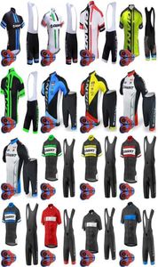 2020 Partihandel - Team Cycling Short Sleeves Jersey (BIB) Shorts Set 9D Gel Pad Top Brand Quality Bike Sportwear D16273758826