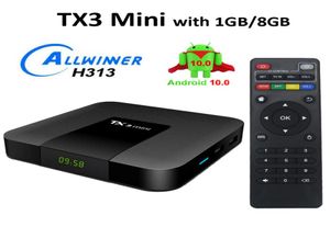 TX3ミニスマートテレビボックスALLWINNER H313 24G WIFI ANDROID 10 2G 16G 4K HD 15GHz Settop TVBox 24GHz Media Player8361497