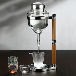 GIEMZA Wine Dispenser Japanese-style Ice-cold Wine Dropper Iced Sober Cooler Sake Jug Wine Decanter Chilled Champagne 240223