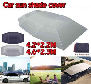 قابلة للطي شمس مظلة السيارة مقاومة للماء غطاء حماية السيارات أوكسفورد القماش UV مقاوم للسيارة خيمة سقف السقف H2204255879706