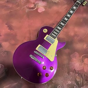 Standardowa elektryczna gitara fioletowa solidna mahoniowa wysyłka z amerykańskiego magazynu