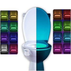 Nocne światła toalety nocne światło 2 Pack autorstwa Ailun Motion Aktywowany LED 8 kolorów Zmiana światła nocne dla baterii łazienkowej nie zawierają DHEB7