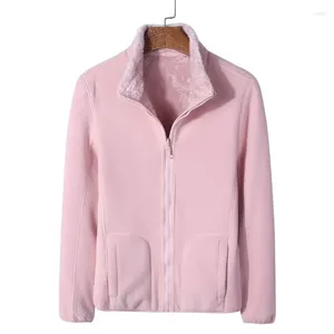 Women's Jackets MRMT 2024Brand Double Sided Coral Fleece Jacket Thickened Sweater Autumn And Winter