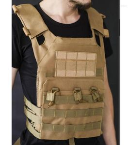 Jaktjackor Taktisk kroppsrustning JPC Molle Plate Carrier Vest Gun Mag Chest Rig Wargame Paintball Protective Waistcoat7788476