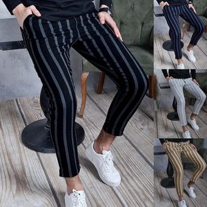 Mens Pants Classic Print Business Casual Trouser Slim Pencil Trouser Fashionable Formal Social Business Mens Pant 230226