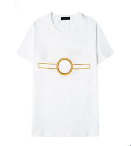 2021 Summer Fashion Designer Tshirt Men039s Top in bianco e nero 8 Luxury Letter ricamato da uomo Women039s manica corta Shi7677078