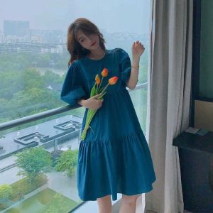 Dress Dresses for Women 2023 Tshirts Birthday Woman Dress Holiday Clothes Shirt Cute Midi Fairy Kawaii Vintage Offer Free Shipping Xl