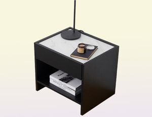 Furniture Bedside table sense Nordic creative modern minimalist black and white locker light luxury bedroom storage bedside small 2084783