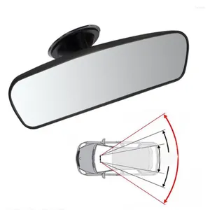 Interior Accessories Universal Car Wide Flat Rear View Mirror Suction Clip On Rearview ABS Varnish