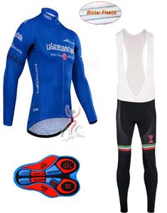 New Pro Men039s Cycling Winter Thermal Fleece Jersey tour de Italy Mtb Bike Long sleeve Cycling Clothing set Ropa Ciclismo1212373