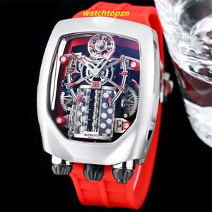 2024 BG Factory Men's Watch Size 54mmx44mmx20mm bestående av 578 delar Cal.V16 Motorimportrörelse Inbyggd 16 cylindermotorgummiband Sapphire Mirror