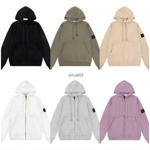 Mens Hoodies 스웨트 셔츠 스톤 디자이너 풀오버 까마귀 클래식 배지 소매 긴 바닥 셔츠 남자와 여자 돌 섬 스웨트 셔츠 느슨한 s