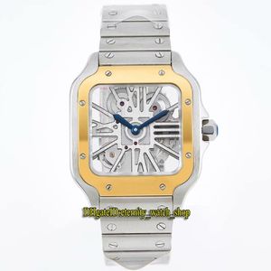 eternity Watches V3 Upgrade version RRF 0015 Horloge Skeleton LM 0012 Swiss Ronda 4S20 Quartz Mens Watch Two Tone Gold Quick Disas286W